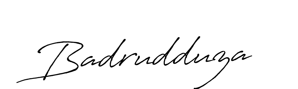 Use a signature maker to create a handwritten signature online. With this signature software, you can design (Antro_Vectra_Bolder) your own signature for name Badrudduza. Badrudduza signature style 7 images and pictures png