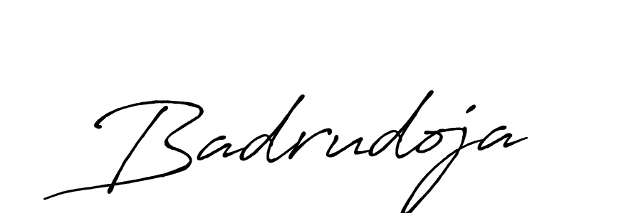 Badrudoja stylish signature style. Best Handwritten Sign (Antro_Vectra_Bolder) for my name. Handwritten Signature Collection Ideas for my name Badrudoja. Badrudoja signature style 7 images and pictures png