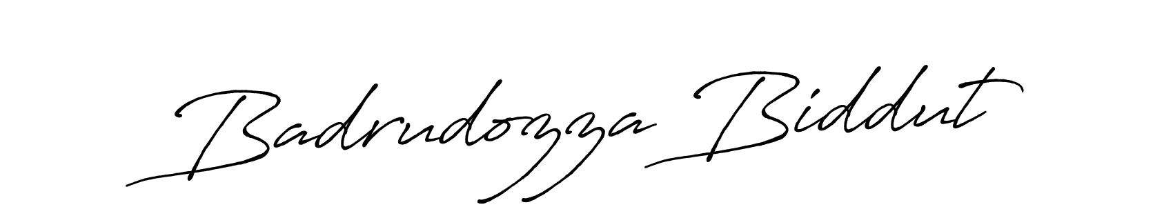 Design your own signature with our free online signature maker. With this signature software, you can create a handwritten (Antro_Vectra_Bolder) signature for name Badrudozza Biddut. Badrudozza Biddut signature style 7 images and pictures png