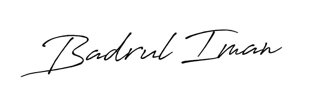 Also we have Badrul Iman name is the best signature style. Create professional handwritten signature collection using Antro_Vectra_Bolder autograph style. Badrul Iman signature style 7 images and pictures png