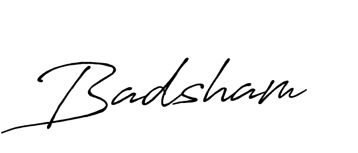 Also we have Badsham name is the best signature style. Create professional handwritten signature collection using Antro_Vectra_Bolder autograph style. Badsham signature style 7 images and pictures png