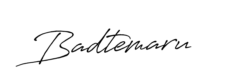 Make a beautiful signature design for name Badtemaru. With this signature (Antro_Vectra_Bolder) style, you can create a handwritten signature for free. Badtemaru signature style 7 images and pictures png