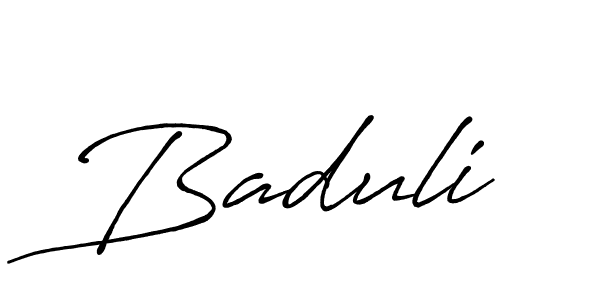How to make Baduli signature? Antro_Vectra_Bolder is a professional autograph style. Create handwritten signature for Baduli name. Baduli signature style 7 images and pictures png