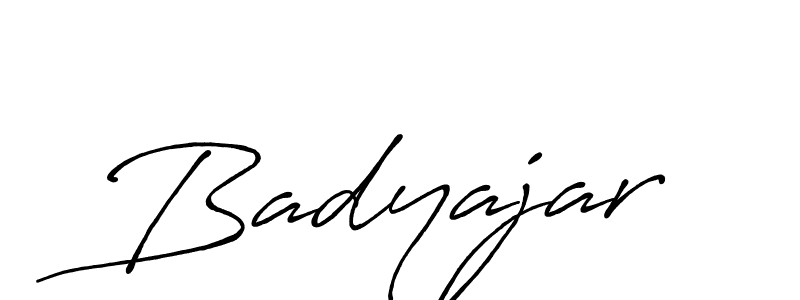 It looks lik you need a new signature style for name Badyajar. Design unique handwritten (Antro_Vectra_Bolder) signature with our free signature maker in just a few clicks. Badyajar signature style 7 images and pictures png