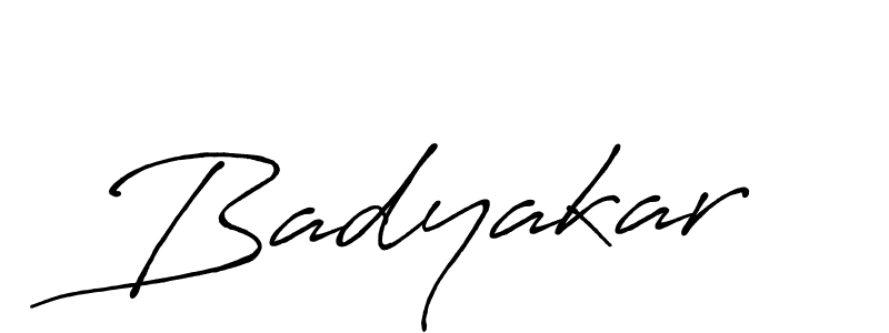 How to make Badyakar signature? Antro_Vectra_Bolder is a professional autograph style. Create handwritten signature for Badyakar name. Badyakar signature style 7 images and pictures png