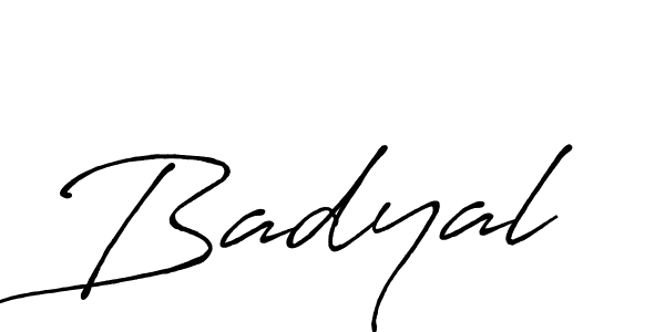 The best way (Antro_Vectra_Bolder) to make a short signature is to pick only two or three words in your name. The name Badyal include a total of six letters. For converting this name. Badyal signature style 7 images and pictures png