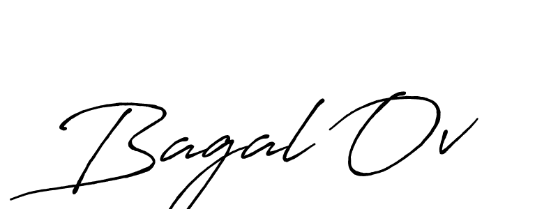 Bagal Ov stylish signature style. Best Handwritten Sign (Antro_Vectra_Bolder) for my name. Handwritten Signature Collection Ideas for my name Bagal Ov. Bagal Ov signature style 7 images and pictures png