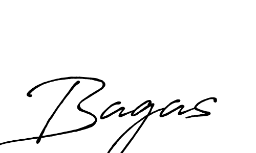 Make a beautiful signature design for name Bagas. With this signature (Antro_Vectra_Bolder) style, you can create a handwritten signature for free. Bagas signature style 7 images and pictures png