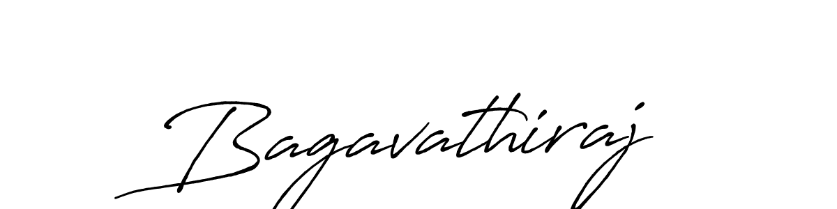 Make a beautiful signature design for name Bagavathiraj. With this signature (Antro_Vectra_Bolder) style, you can create a handwritten signature for free. Bagavathiraj signature style 7 images and pictures png