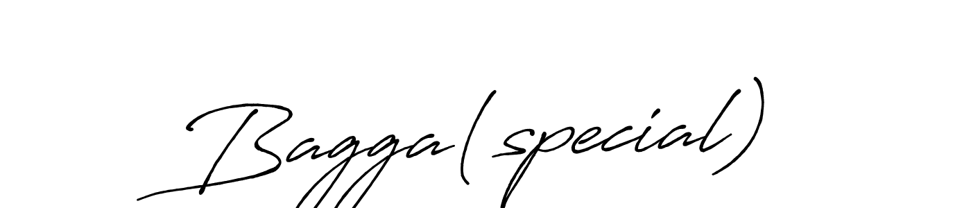 Create a beautiful signature design for name Bagga(special). With this signature (Antro_Vectra_Bolder) fonts, you can make a handwritten signature for free. Bagga(special) signature style 7 images and pictures png