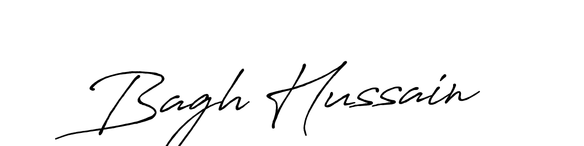 How to make Bagh Hussain name signature. Use Antro_Vectra_Bolder style for creating short signs online. This is the latest handwritten sign. Bagh Hussain signature style 7 images and pictures png