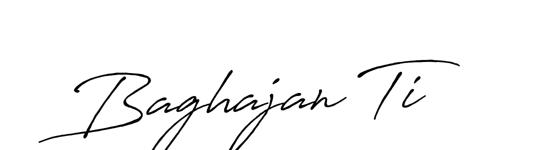 Make a beautiful signature design for name Baghajan Ti. With this signature (Antro_Vectra_Bolder) style, you can create a handwritten signature for free. Baghajan Ti signature style 7 images and pictures png