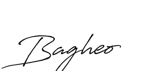 Use a signature maker to create a handwritten signature online. With this signature software, you can design (Antro_Vectra_Bolder) your own signature for name Bagheo. Bagheo signature style 7 images and pictures png