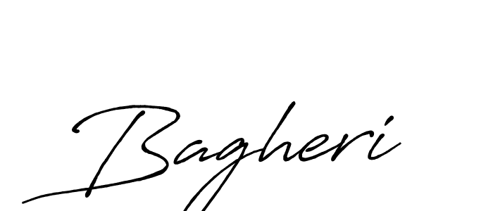 Design your own signature with our free online signature maker. With this signature software, you can create a handwritten (Antro_Vectra_Bolder) signature for name Bagheri. Bagheri signature style 7 images and pictures png