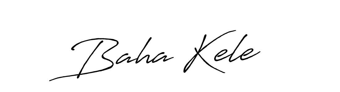 Baha Keleş stylish signature style. Best Handwritten Sign (Antro_Vectra_Bolder) for my name. Handwritten Signature Collection Ideas for my name Baha Keleş. Baha Keleş signature style 7 images and pictures png