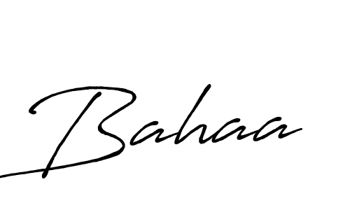 Design your own signature with our free online signature maker. With this signature software, you can create a handwritten (Antro_Vectra_Bolder) signature for name Bahaa. Bahaa signature style 7 images and pictures png