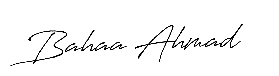 How to make Bahaa Ahmad signature? Antro_Vectra_Bolder is a professional autograph style. Create handwritten signature for Bahaa Ahmad name. Bahaa Ahmad signature style 7 images and pictures png