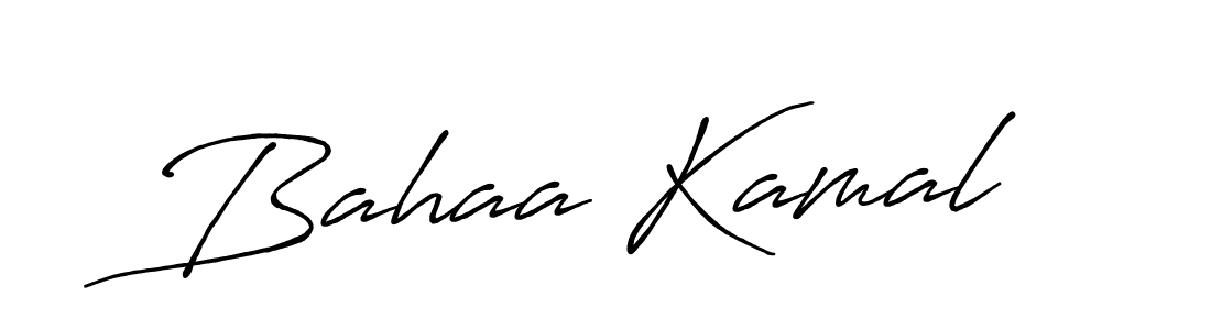 Make a beautiful signature design for name Bahaa Kamal. With this signature (Antro_Vectra_Bolder) style, you can create a handwritten signature for free. Bahaa Kamal signature style 7 images and pictures png