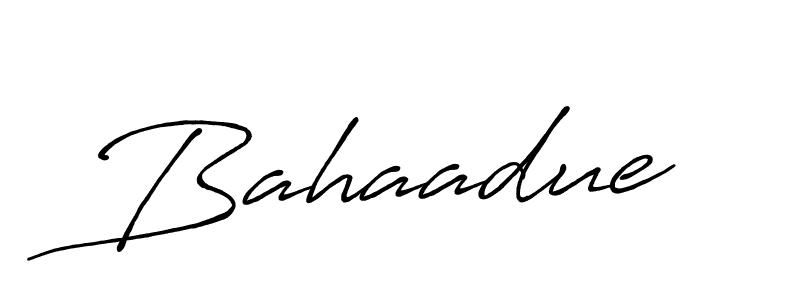 The best way (Antro_Vectra_Bolder) to make a short signature is to pick only two or three words in your name. The name Bahaadue include a total of six letters. For converting this name. Bahaadue signature style 7 images and pictures png