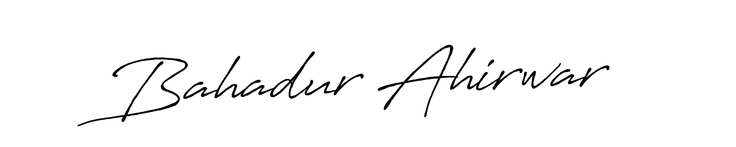 Bahadur Ahirwar stylish signature style. Best Handwritten Sign (Antro_Vectra_Bolder) for my name. Handwritten Signature Collection Ideas for my name Bahadur Ahirwar. Bahadur Ahirwar signature style 7 images and pictures png