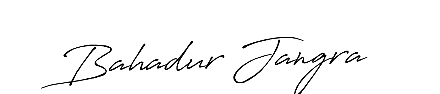 Use a signature maker to create a handwritten signature online. With this signature software, you can design (Antro_Vectra_Bolder) your own signature for name Bahadur Jangra. Bahadur Jangra signature style 7 images and pictures png