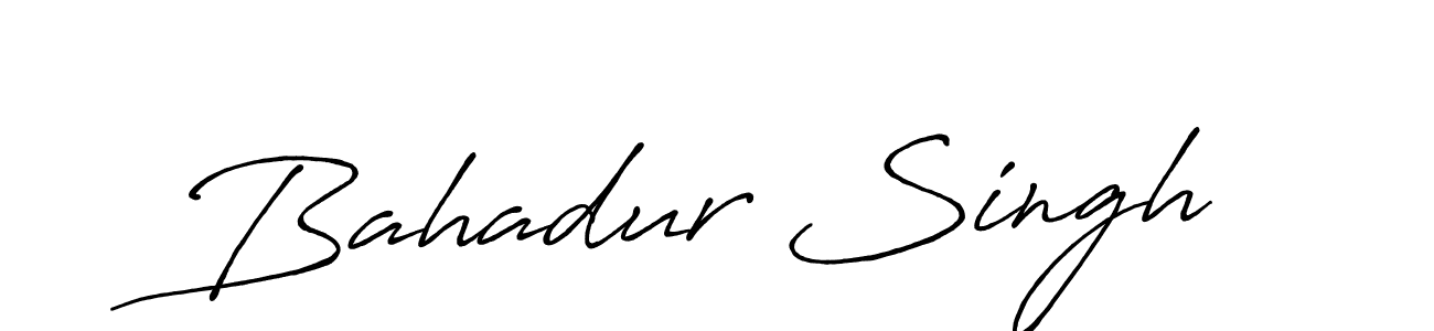 Design your own signature with our free online signature maker. With this signature software, you can create a handwritten (Antro_Vectra_Bolder) signature for name Bahadur Singh. Bahadur Singh signature style 7 images and pictures png