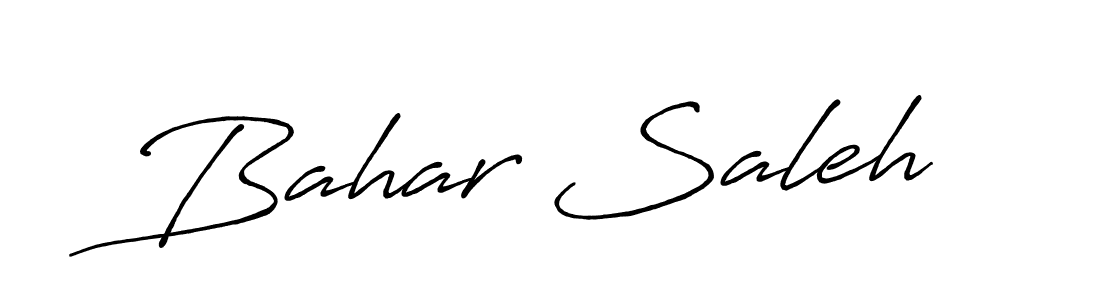 Bahar Saleh stylish signature style. Best Handwritten Sign (Antro_Vectra_Bolder) for my name. Handwritten Signature Collection Ideas for my name Bahar Saleh. Bahar Saleh signature style 7 images and pictures png