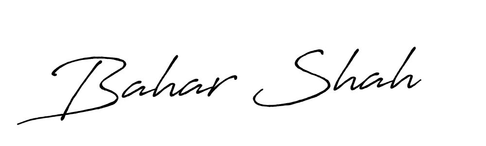 Create a beautiful signature design for name Bahar Shah. With this signature (Antro_Vectra_Bolder) fonts, you can make a handwritten signature for free. Bahar Shah signature style 7 images and pictures png