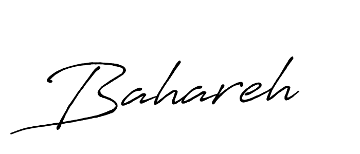 How to make Bahareh signature? Antro_Vectra_Bolder is a professional autograph style. Create handwritten signature for Bahareh name. Bahareh signature style 7 images and pictures png