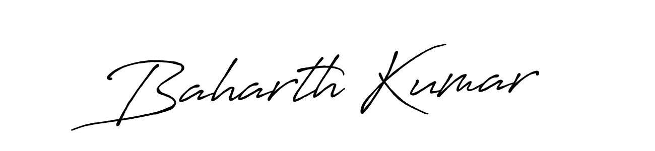Also we have Baharth Kumar name is the best signature style. Create professional handwritten signature collection using Antro_Vectra_Bolder autograph style. Baharth Kumar signature style 7 images and pictures png