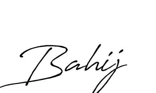 Similarly Antro_Vectra_Bolder is the best handwritten signature design. Signature creator online .You can use it as an online autograph creator for name Bahij. Bahij signature style 7 images and pictures png