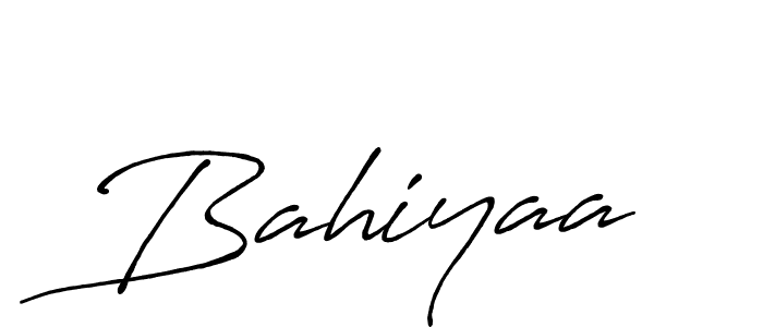 How to make Bahiyaa name signature. Use Antro_Vectra_Bolder style for creating short signs online. This is the latest handwritten sign. Bahiyaa signature style 7 images and pictures png