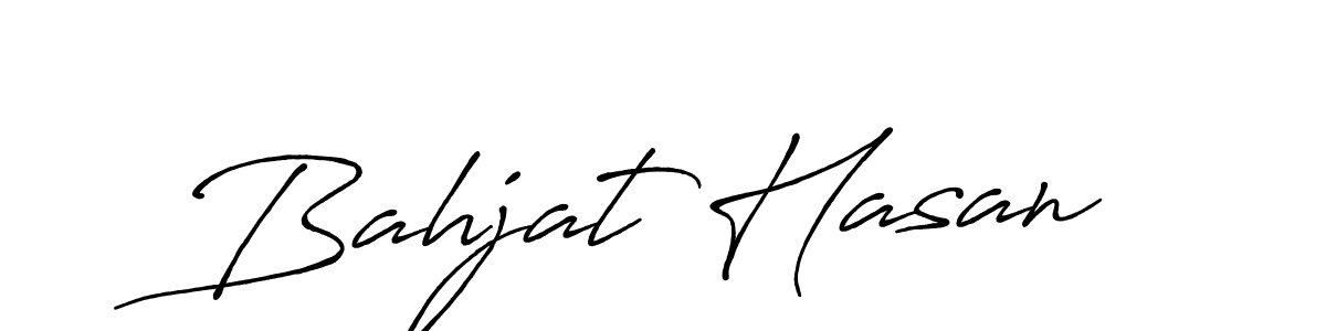 Design your own signature with our free online signature maker. With this signature software, you can create a handwritten (Antro_Vectra_Bolder) signature for name Bahjat Hasan. Bahjat Hasan signature style 7 images and pictures png