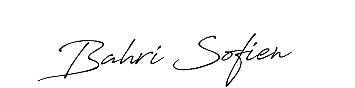 Bahri Sofien stylish signature style. Best Handwritten Sign (Antro_Vectra_Bolder) for my name. Handwritten Signature Collection Ideas for my name Bahri Sofien. Bahri Sofien signature style 7 images and pictures png