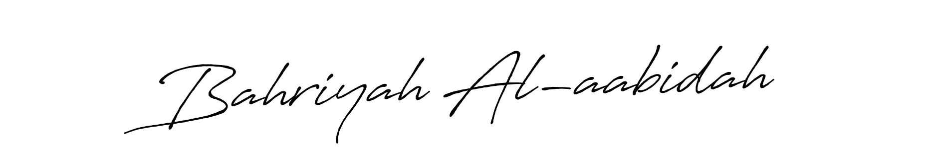 Make a beautiful signature design for name Bahriyah Al-aabidah. Use this online signature maker to create a handwritten signature for free. Bahriyah Al-aabidah signature style 7 images and pictures png