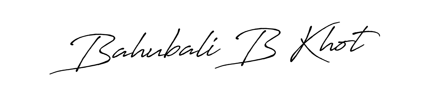 Bahubali B Khot stylish signature style. Best Handwritten Sign (Antro_Vectra_Bolder) for my name. Handwritten Signature Collection Ideas for my name Bahubali B Khot. Bahubali B Khot signature style 7 images and pictures png