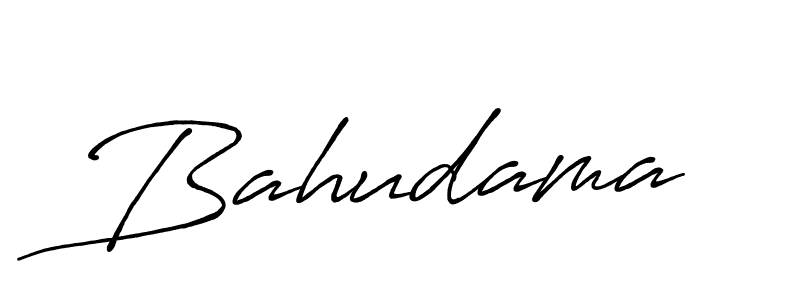 How to make Bahudama name signature. Use Antro_Vectra_Bolder style for creating short signs online. This is the latest handwritten sign. Bahudama signature style 7 images and pictures png