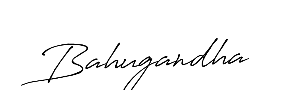 Create a beautiful signature design for name Bahugandha. With this signature (Antro_Vectra_Bolder) fonts, you can make a handwritten signature for free. Bahugandha signature style 7 images and pictures png