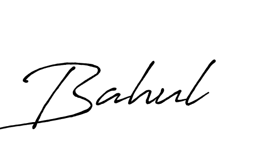 Create a beautiful signature design for name Bahul. With this signature (Antro_Vectra_Bolder) fonts, you can make a handwritten signature for free. Bahul signature style 7 images and pictures png