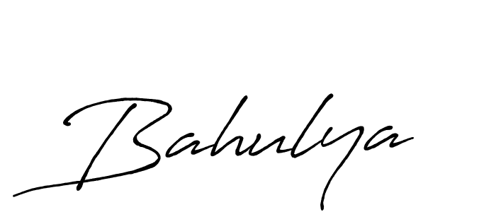 Also You can easily find your signature by using the search form. We will create Bahulya name handwritten signature images for you free of cost using Antro_Vectra_Bolder sign style. Bahulya signature style 7 images and pictures png