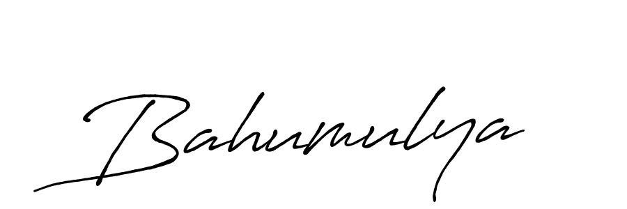 The best way (Antro_Vectra_Bolder) to make a short signature is to pick only two or three words in your name. The name Bahumulya include a total of six letters. For converting this name. Bahumulya signature style 7 images and pictures png