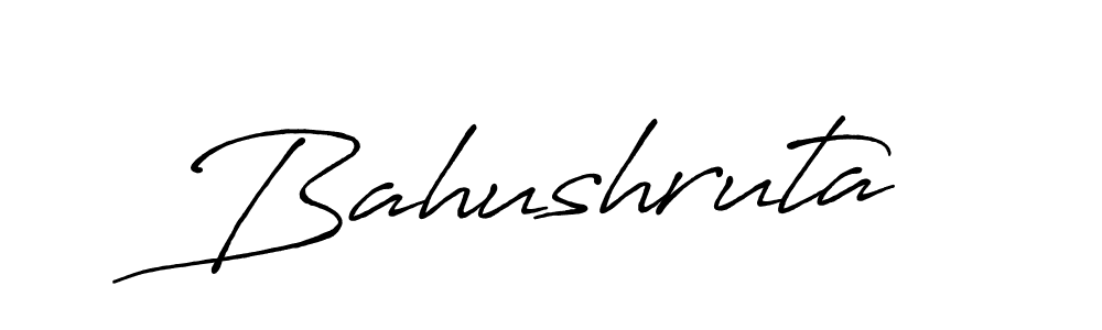 You should practise on your own different ways (Antro_Vectra_Bolder) to write your name (Bahushruta) in signature. don't let someone else do it for you. Bahushruta signature style 7 images and pictures png