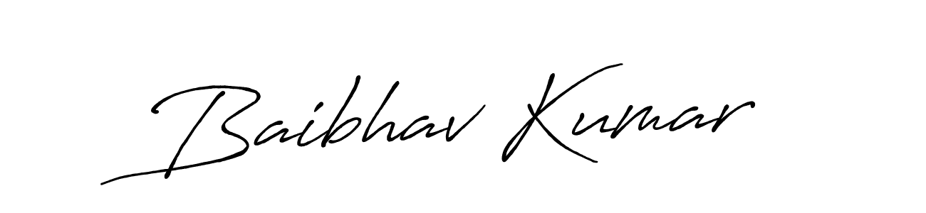 The best way (Antro_Vectra_Bolder) to make a short signature is to pick only two or three words in your name. The name Baibhav Kumar include a total of six letters. For converting this name. Baibhav Kumar signature style 7 images and pictures png