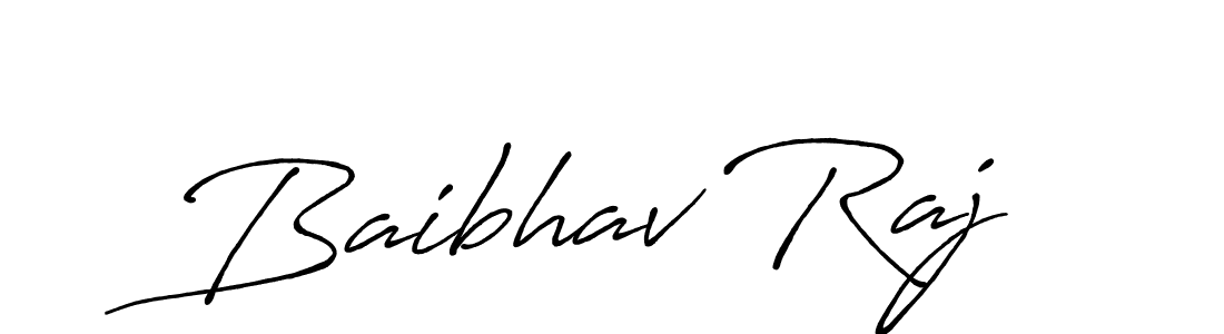 Baibhav Raj stylish signature style. Best Handwritten Sign (Antro_Vectra_Bolder) for my name. Handwritten Signature Collection Ideas for my name Baibhav Raj. Baibhav Raj signature style 7 images and pictures png