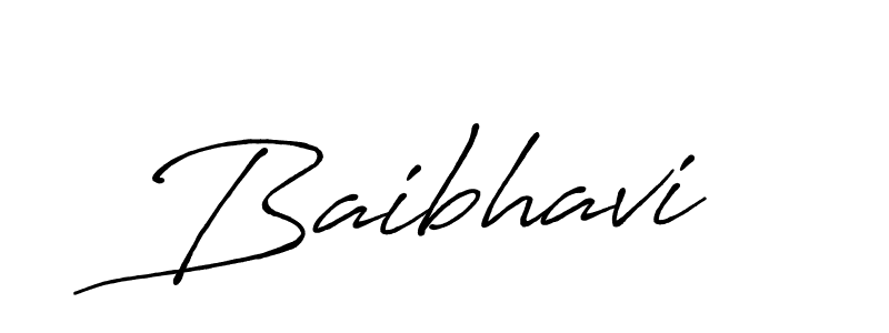 Create a beautiful signature design for name Baibhavi. With this signature (Antro_Vectra_Bolder) fonts, you can make a handwritten signature for free. Baibhavi signature style 7 images and pictures png