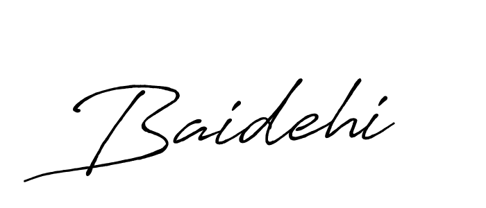 Once you've used our free online signature maker to create your best signature Antro_Vectra_Bolder style, it's time to enjoy all of the benefits that Baidehi name signing documents. Baidehi signature style 7 images and pictures png
