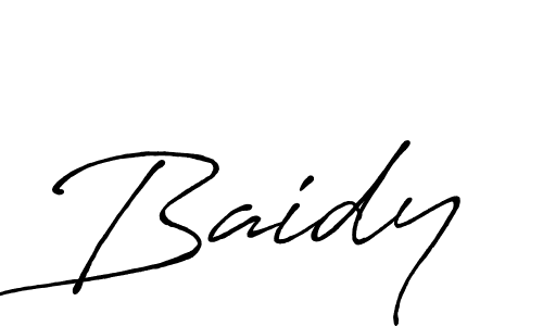 Baidy stylish signature style. Best Handwritten Sign (Antro_Vectra_Bolder) for my name. Handwritten Signature Collection Ideas for my name Baidy. Baidy signature style 7 images and pictures png