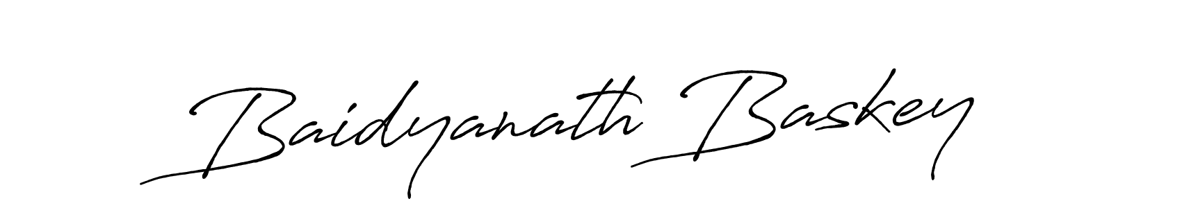 Make a beautiful signature design for name Baidyanath Baskey. With this signature (Antro_Vectra_Bolder) style, you can create a handwritten signature for free. Baidyanath Baskey signature style 7 images and pictures png