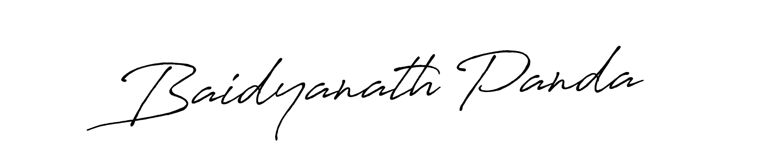 Create a beautiful signature design for name Baidyanath Panda. With this signature (Antro_Vectra_Bolder) fonts, you can make a handwritten signature for free. Baidyanath Panda signature style 7 images and pictures png