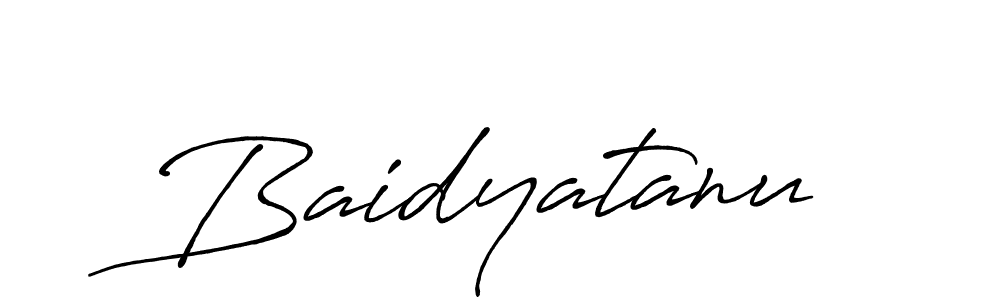 How to make Baidyatanu name signature. Use Antro_Vectra_Bolder style for creating short signs online. This is the latest handwritten sign. Baidyatanu signature style 7 images and pictures png